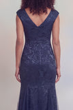 Jacquard Mermaid Sage Green V Neck Maxi Mother of the Bride Dress