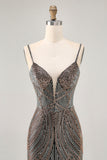 Bodycon Beaded Black Homecoming Dress