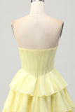 Corset Sweetheart A Line Green Homecoming Dress with Beading
