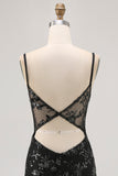 Dark Green Sequined Bodycon Corset Homecoming Dress with Appliques