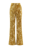 Glitter Yellow 2-Piece Peak Lapel Prom Suit