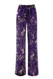 Sparkly 2-Piece Notched Lapel Purple Prom Suit