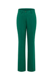 Dark Green Paek Lapel 2-Piece Women Suits With Flare Sleeves