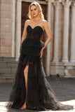 Light Green Sweetheart Corset A-Line Prom Dress With Ruffles
