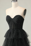 Light Green Sweetheart Corset A-Line Prom Dress With Ruffles