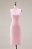 Pink Pencil 2-Piece Tweed Midi Work Dress