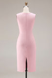 Pink Pencil 2-Piece Tweed Midi Work Dress