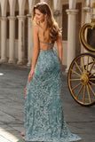 Pink Mermaid Maxi Prom Dress with Appliques