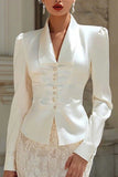 2 Piece Ivory Lace Midi Rehearsal Dinner Dress
