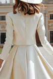 Ivory A-Line 2 Piece Bridal Shower Dress