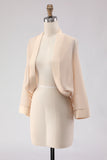 Black Chiffon Open Front Short Shawl Wraps