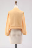 Black Chiffon Open Front Short Shawl Wraps