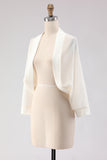 Black Chiffon Open Front Short Shawl Wraps