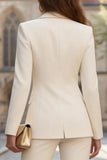 Peaked Lapel 2 Piece Sky Blue Slim Fit Women Suits