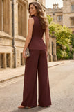 Cabernet 2 Piece Round Neck Slim Fit Women Suits