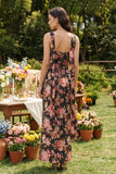 2 Piece Strapless Corset Pink Floral Wedding Guest Dress