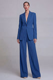 Yellow Notched Lapel 2 Piece Single Buckle Women Suits