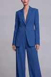 Yellow Notched Lapel 2 Piece Single Buckle Women Suits