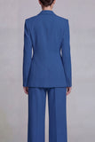 Yellow Notched Lapel 2 Piece Single Buckle Women Suits