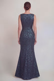 Jacquard Blush Mermaid Sleeveless Mother of the Bride Dress
