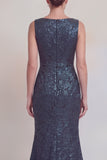 Jacquard Blush Mermaid Sleeveless Mother of the Bride Dress