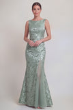 Jacquard Blush Mermaid Sleeveless Mother of the Bride Dress