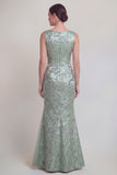 Jacquard Blush Mermaid Sleeveless Mother of the Bride Dress
