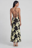 Mermaid Sequin Appliqued Sage Green Wedding Guest Dress