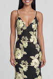 Mermaid Sequin Appliqued Sage Green Wedding Guest Dress