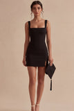 Spaghetti Straps Bodycon Mini White Dress
