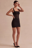 Black Bodycon Corset Mini Dress