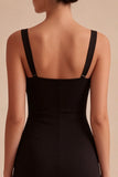 Black Bodycon Corset Mini Dress
