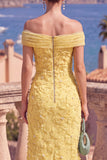 Off the Shoulder Floral Mermaid Sage Green Wedding Guest Dress With Beading