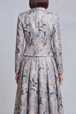 Ivory Yellow Flower Peak Lapel 2-Piece Women Suits