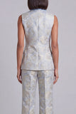 Blue Shawl Lapel 2-Piece Women Suits