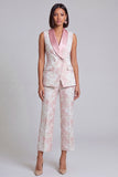 Blue Shawl Lapel 2-Piece Women Suits