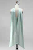 Strapless Corset Bodycon Mint Homecoming Dress with Slit