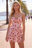 Spaghetti Straps White A Line Tiered Homecoming Dress