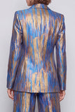 Peak Lapel Blue 2-piece Women Suits