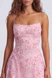 Sequins A Line Spaghetti Straps Orange Mini Homecoming Dress
