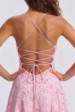 Sequins A Line Spaghetti Straps Orange Mini Homecoming Dress