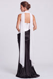 Strapless Corset Satin Mermaid Brown Maxi Dress