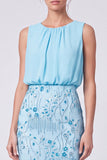 Sequins Round Neck Sheath Sage Green Maxi Formal Dress