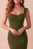 Mermaid Black Backless Thick Straps Long Formal Dress
