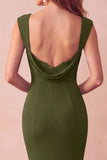 Mermaid Black Backless Thick Straps Long Formal Dress