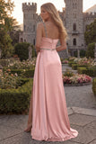 Sparkly One Shoulder Dark Green Ruched Prom Dress