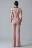 Dark Green Peaked Lapel 2 Piece Classic Women Suits