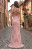 Mermaid Yellow Pearled Appliqued Square Neck Prom Dress
