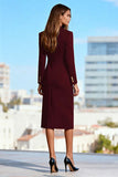 Black Peak Lapel Double Breasted Blazer Dress