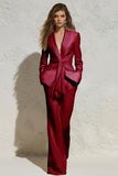 White 2-Piece Notched Lapel Women Business Casual Suits